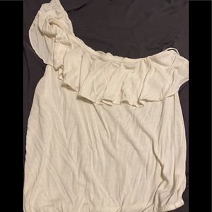 AE one shoulder crop top